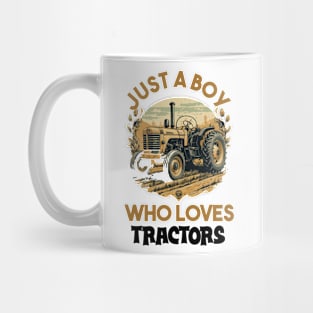 just a boy who loves tractors Mug